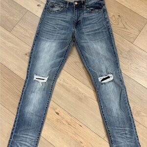 KanCan Blue Skinny Distressed Jeans